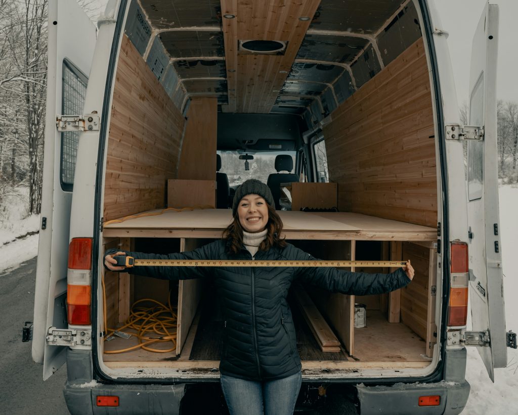 woman in construction